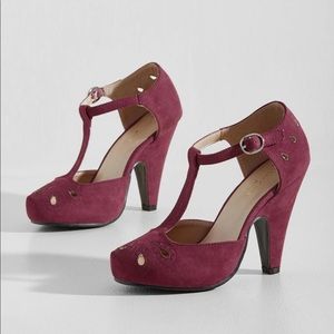 ModCloth The Zest is History Heel - Burgundy